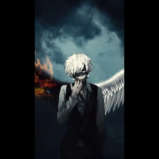 ken kaneki, ken kaneki, tokyo ghoul, kaneki ken 4 4, kaneki ken mit flügeln