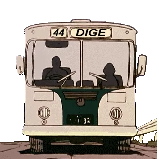 bus, le transport, bus de l'urss, bus jaune, dessin de bus
