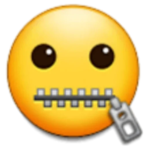 text, emoji, expression mouth lock, expression lock, smiley mouth castle