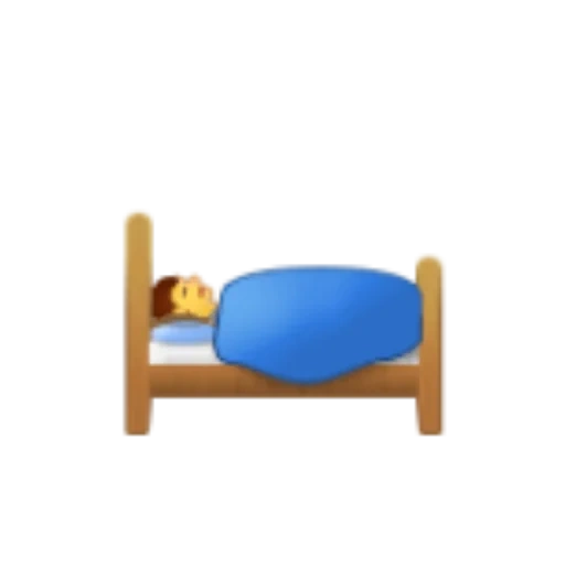 эмоджи, эмоджи кровать, смайлик кровать, эмодзи человек кровати, детское кресло-кровать эмодзи