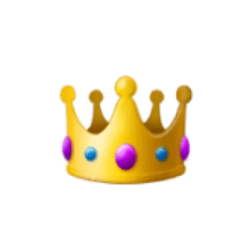 эмодзи корона, желтая корона, корона эмоджи, эмодзи айфон корона, эмоджи корона прозрачном фоне