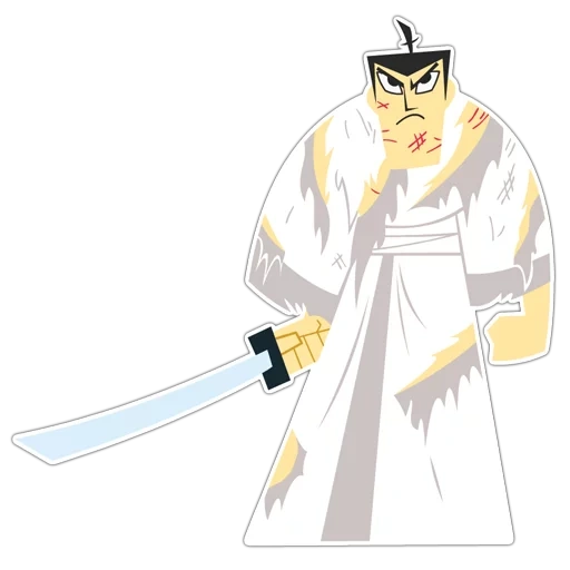samurai jack, samurai jack 2004, samurai jack boris, white samurai cartoon, samurai jack character