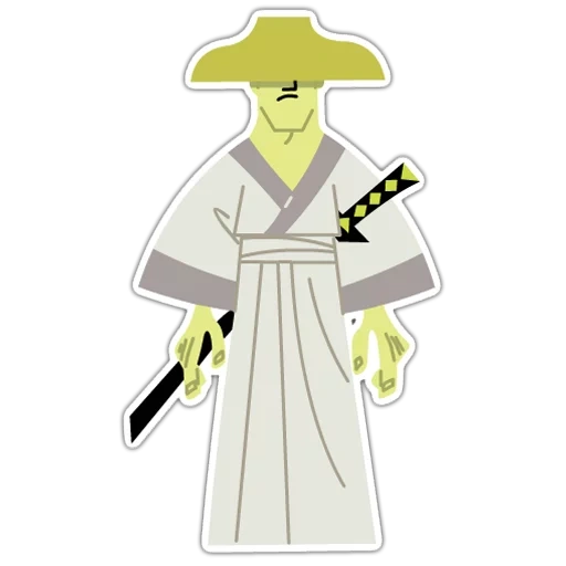 samurai jack, 2x2 samurai jack, topi samurai jack, karakter samurai jack