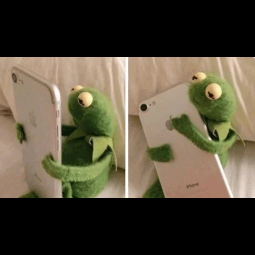 kermit, iphone 3g, kermit si katak, pecandu kodok komi, telepon kermit katak