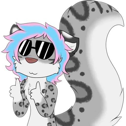 anime, stinky chibi, anime fury, frey snow leopard, animasi leo leopard