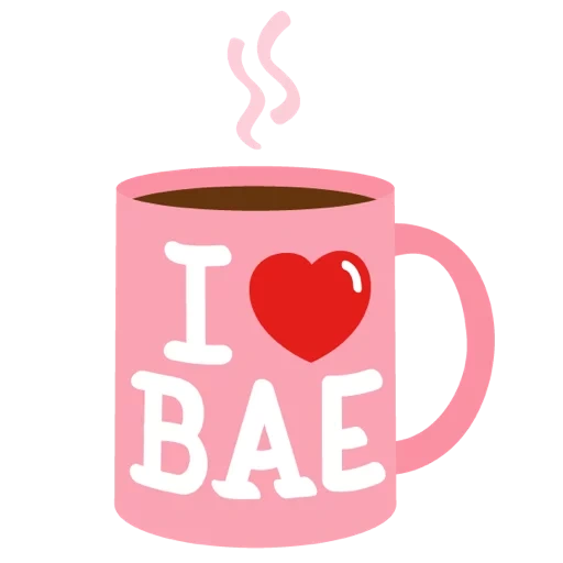 a cup, the mug is sweet, the mug is large, cup i love ny, mug i love bad girls