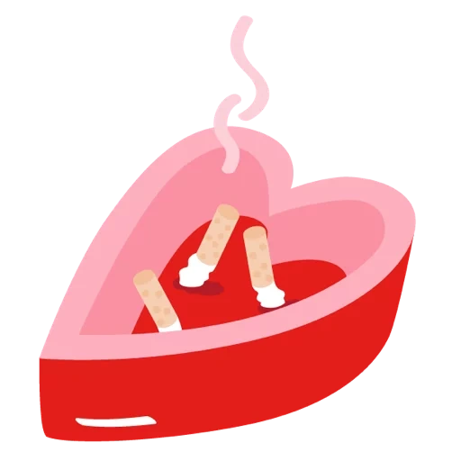 ilustraciones, icono de bistec, vector de corazón, vector de corazón de vela, día de san valentín