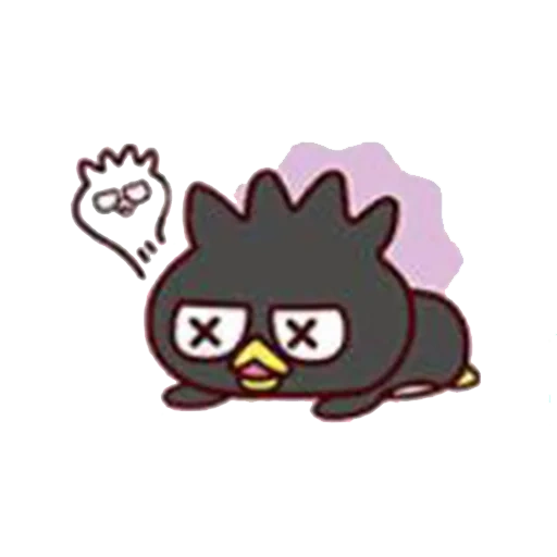 animation, small, badtz maru, kawai sticker