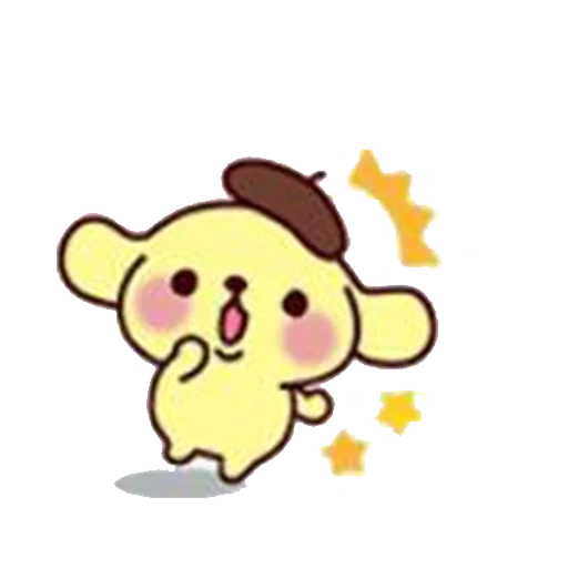 kawaii, sanrio, pompurin, sanrio kiropi, autocollants kawaii