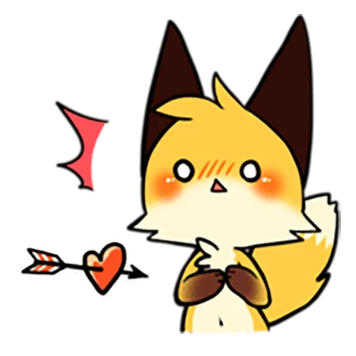 chibi, chibi fox, kawai fox, anime kawai, belle volpi
