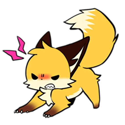 fox chibi, kitsune fox, pokemon fox, belle volpi, joltheon pokemon