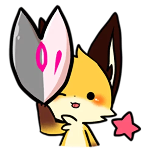 anime, pikachu chibi, la volpe è pikachu, pokemon briken, aggretsuko fenneko