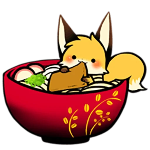 fox, kisoune, nico art, pikachu chibi, wu dong jiyin