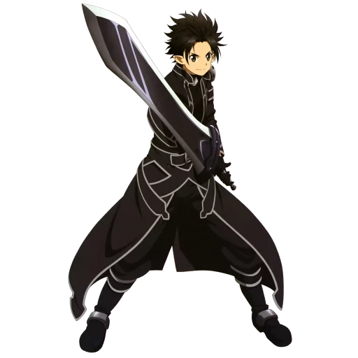 rendu kirito, kirito spriggan, kirito alfham, épée katana kirito, maîtres de l'épée en ligne