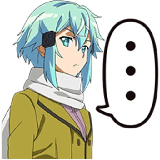 sinon, sao simong, sao sinon, sinon al-assad, anime avec fond transparent