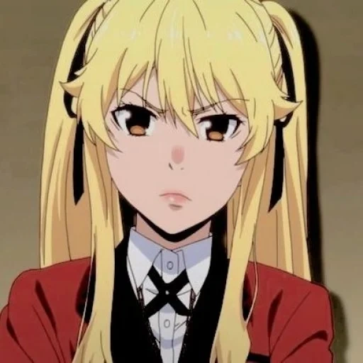 kakegurui, meari saotome, personagens de anime, ícone de mary saotome, anime crazy azart