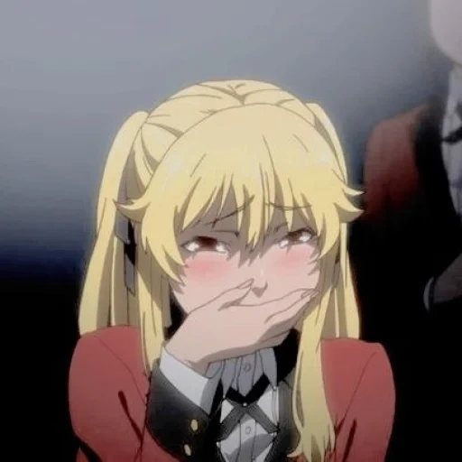 kakegurui, anime characters, crazy azart anime, kakeguru mary saotome, crazy excitement mary saotome