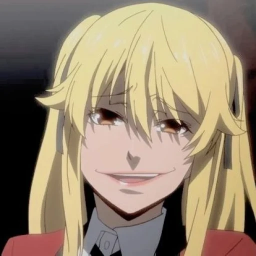 kakegurui, anime kakeguru, anime de azart loco, excitación loca mary saotome, anime loco emoción sotome mary