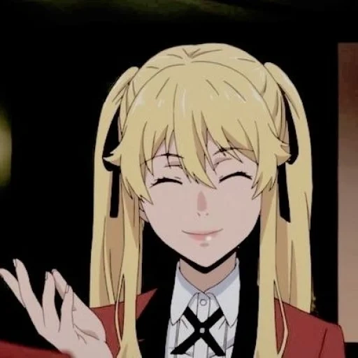 kakegurui, personnages d'anime, anime kakeguru, un joueur passionné d'anime, anime des personnages d'excitation fous