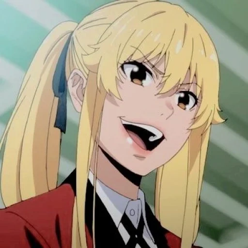 kakegurui, mary saotome, filles anime, personnages d'anime, excitation folle kakegurui