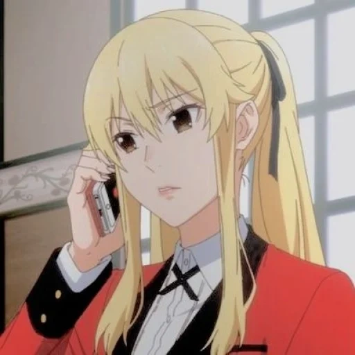 kakegurui, mary saotome, personajes de anime, rumiy loco isart, anime loco emoción