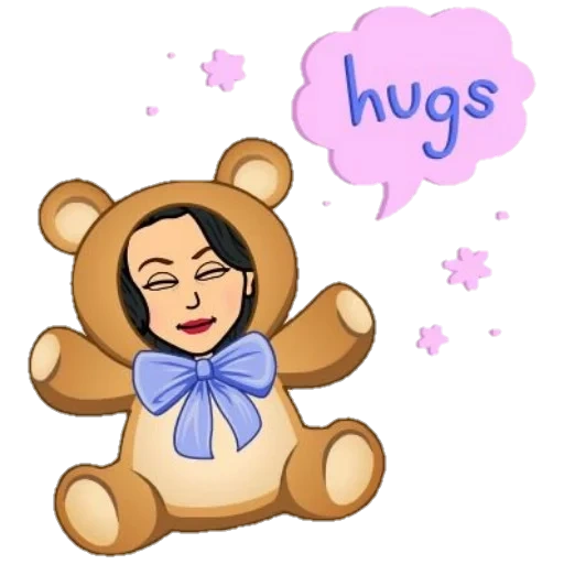 hug, giocattolo, his for hug, teddy bear clipart, ragazza evelina durneva