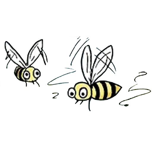 пчела, рисунок пчелы, пчела маленькая, мультяшная пчела, пчела иллюстрация