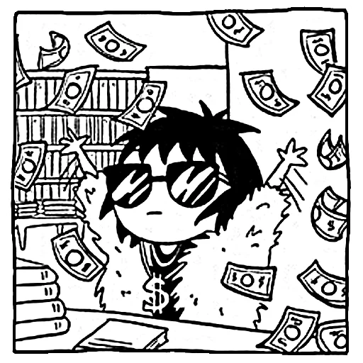 sarah andersen, time smears money, what do i spend my money on