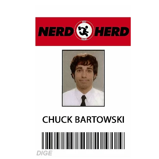 chuck, human, id card, test card chuck, id badge generator