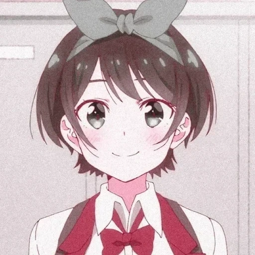 animação é fofa, menina anime, rukasarashina, personagem de anime, kanojo okarishimasu sarasina
