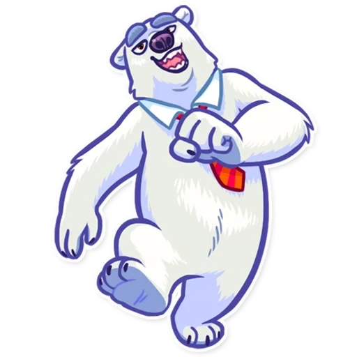 urso, polar bear, urso branco, urso polar de desenho animado