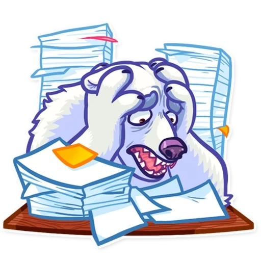 notebook, polar bear