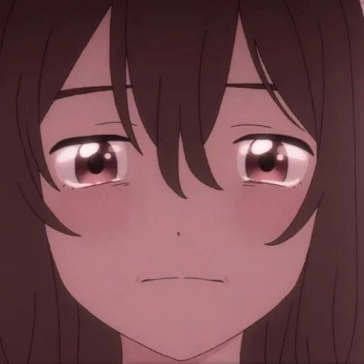 anime, anime triste, personagens de anime, anime o rosto da garota, anime nakitai watashi