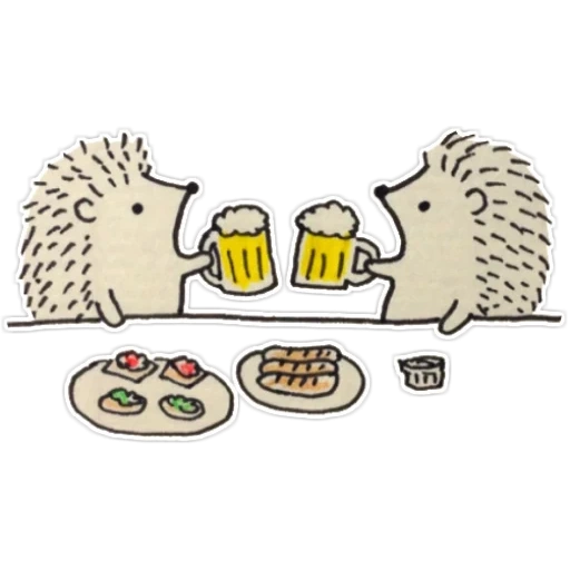 sasbalas, sasbalas, sushi hedgehog, hedgehog drawing, hedgehog sryzovka with a mug