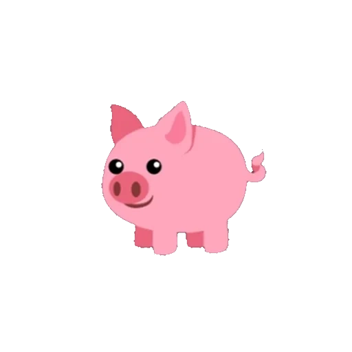 свинья, розовая свинья, свинья клипарт, розовый поросенок, свинья белом фоне