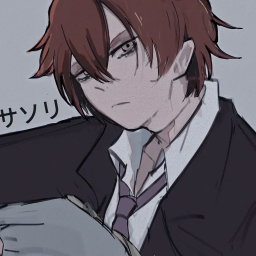 dazai, chuya dazai, arte de anime, anime lindo, personajes de anime