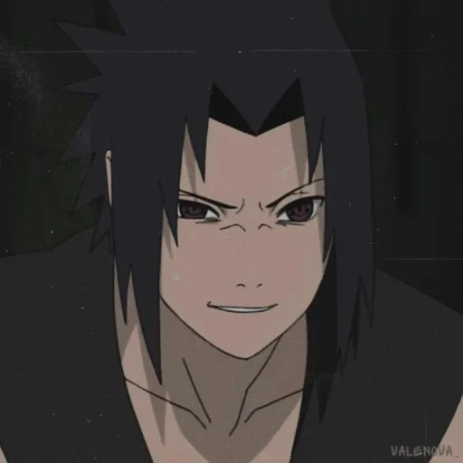 sasuke, ithaca, sasuke bagus, senyum palsu sasuke, naizhibo sasuke tertawa