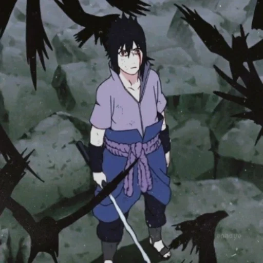 sasuke, sasuke, ithaca, naruto ayuda a la roca, naibo zuo ayuda a vs danzo