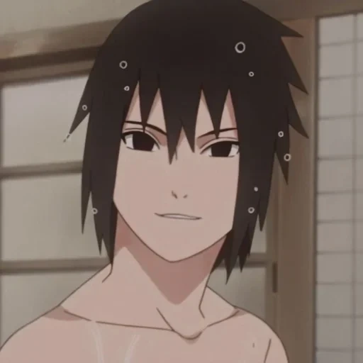 sasuke, sasuke uchiha, anime sasuke uchiha, sasuke uchiha sourit, captures d'écran sasuke uchiha