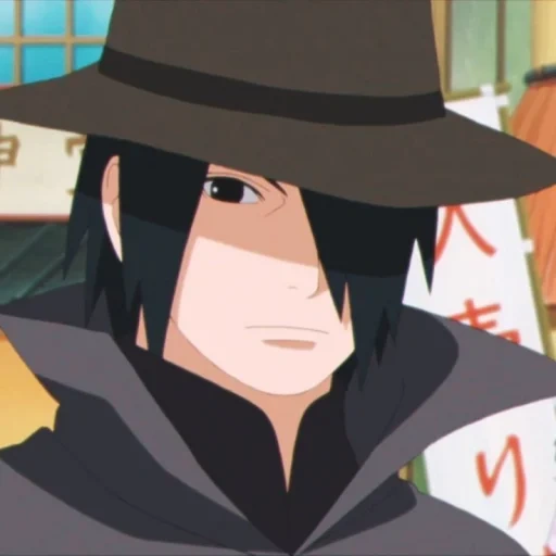 sasuke, саскэ утиха, саске шляпе, саске боруто, саске шляпе боруто