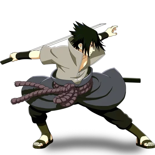 sasuke, sasuke, sasuke avec un fond blanc, sasuke complet, sasuke uchiha pleine croissance