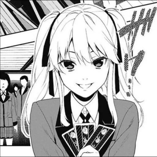 kakegurui manga, yuzu aiyuan mangjia, manga mary soomy, comics are crazy and exciting, the crazy excitement of cartoon mary