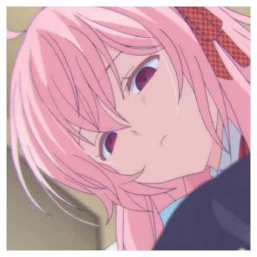 menina anime, matsuzaka sato, papel de animação, vida de açúcar feliz, captura de tela de matsuzaka sato