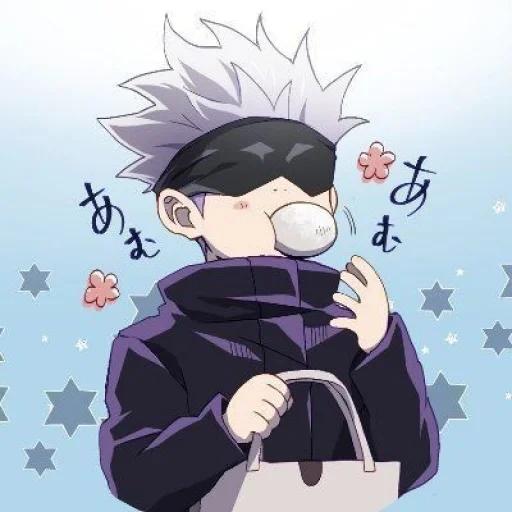 linda anime, anime boys, personagens de anime, gojo sator chibi, chibi kakashi chataka