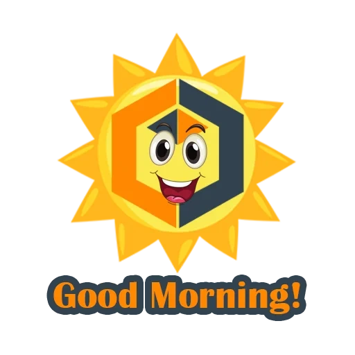 bagus, matahari, emoji sun, selamat pagi animasi, selamat pagi murid-murid