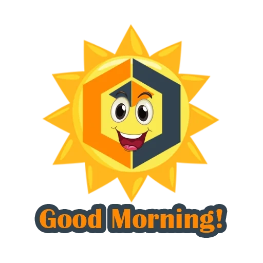 bien, soleil, emoji sun, bonjour animation, bonjour étudiants