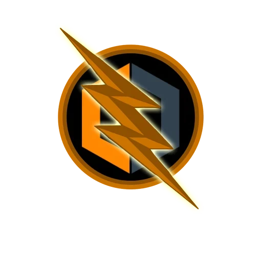 blitzzeichen, flash logo, flash symbol, das zeichen des rückwärtsblitzs, das emblem des umgekehrten blitzes