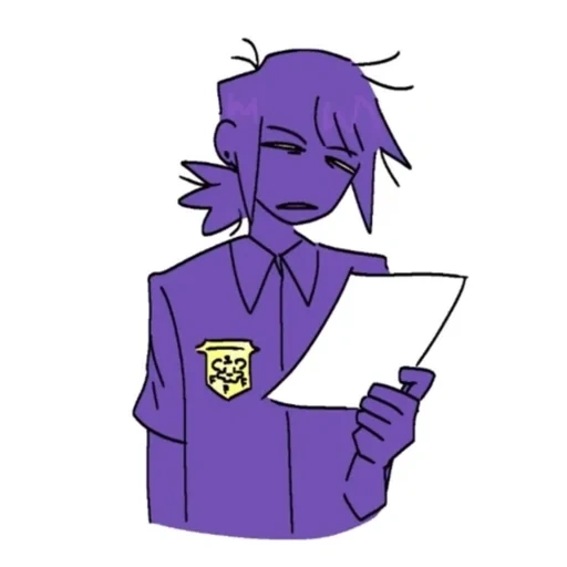 william afon, purple guy gerl, vincent fnafnações, fnaf anime perple guy