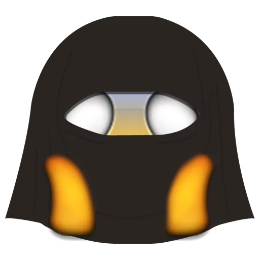 maschera per il viso, emoticon di emoticon, maschera ninja, emoticon borsa passamontagna