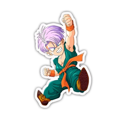 trunks, dragon ball, dragon ball, dragon ball super, trompette de trafic dragon ball